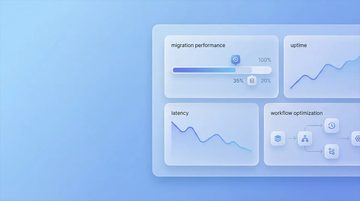 Reporting and insights for post migration analytics
