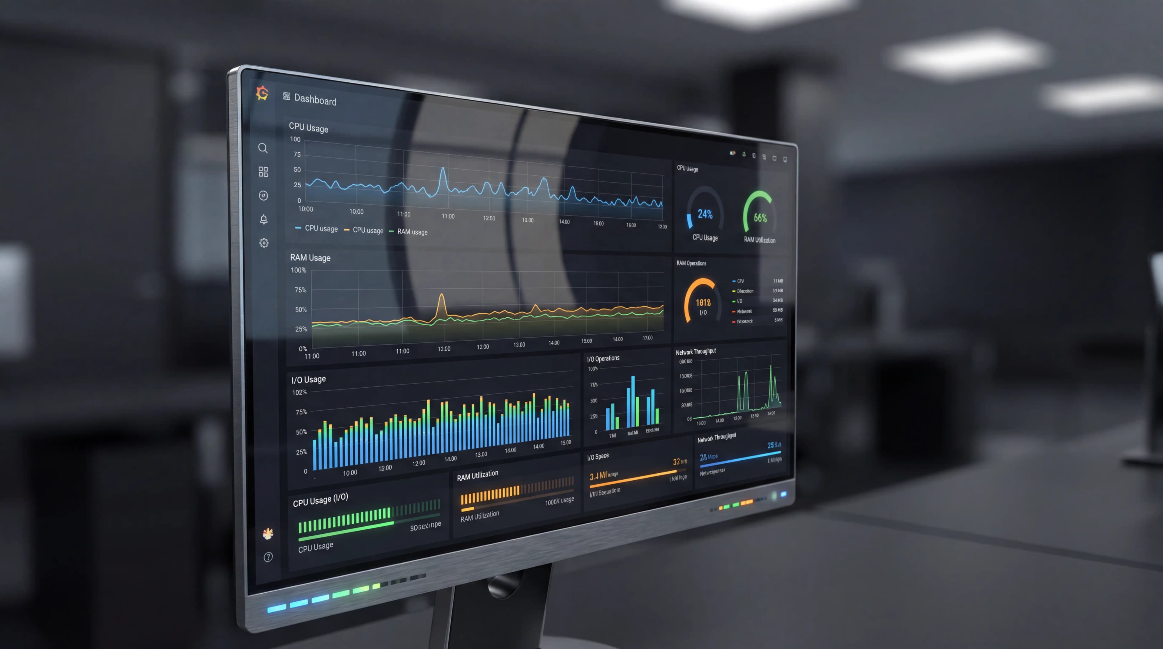 Server Monitoring Metrics Dashboard