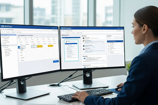 EHR support workflows illustration